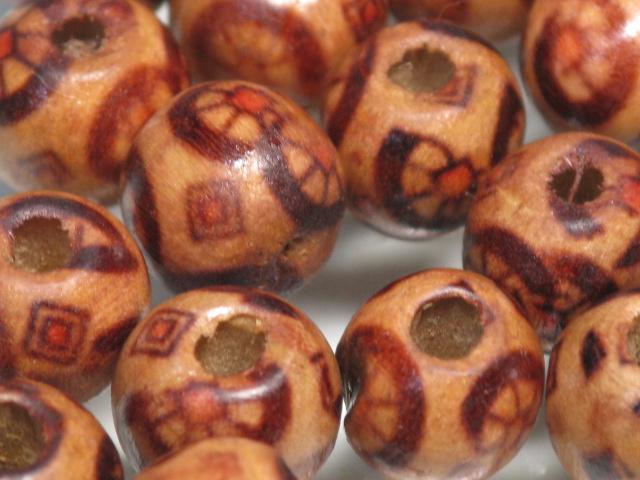 TOKO-BEADS BW006-04P Wooden bead (50pcs) 9mm BW006-04P ウッドビーズ（50個） 9mm Asian bead & African bead  Handmade,Lampeork,bead,asia,india,ethnic,parts,accessory,beads とんぼ玉,ビーズ,トンボ玉,アジア,インド,エスニック,手作り,パーツ,アクセサリー