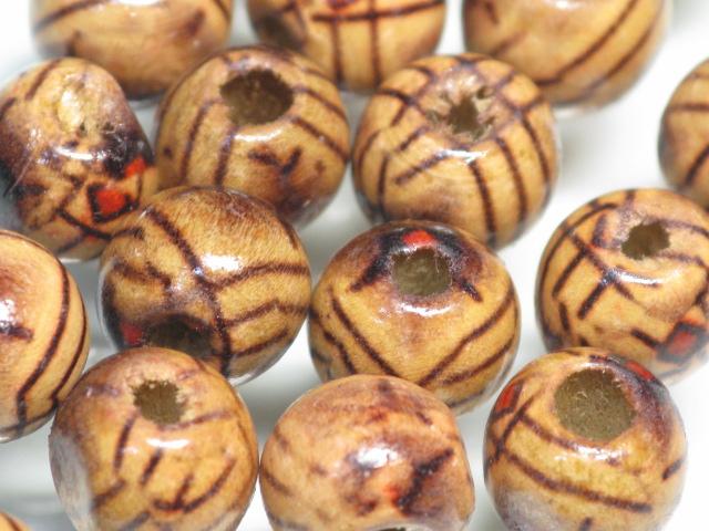 TOKO-BEADS BW006-05P Wooden bead (50pcs) 8mm BW006-05P ウッドビーズ（50個） 8mm Asian bead & African bead  Handmade,Lampeork,bead,asia,india,ethnic,parts,accessory,beads とんぼ玉,ビーズ,トンボ玉,アジア,インド,エスニック,手作り,パーツ,アクセサリー