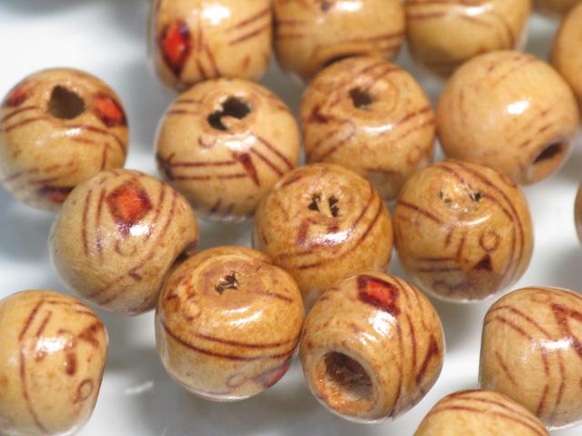 TOKO-BEADS BW006-08P Wooden bead (50pcs) 10mm BW006-08P ウッドビーズ（50個） 10mm Asian bead & African bead  Handmade,Lampeork,bead,asia,india,ethnic,parts,accessory,beads とんぼ玉,ビーズ,トンボ玉,アジア,インド,エスニック,手作り,パーツ,アクセサリー