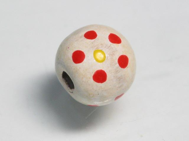 TOKO-BEADS BW006P-51 Wooden bead (50pcs) 10~11mm BW006P-51 フラワーウッドビーズ（50個） 10~11mm Asian bead & African bead  Handmade,Lampeork,bead,asia,india,ethnic,parts,accessory,beads とんぼ玉,ビーズ,トンボ玉,アジア,インド,エスニック,手作り,パーツ,アクセサリー