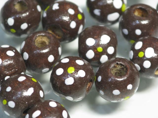 TOKO-BEADS BW006-62P Wooden bead (50pcs) 10~11mm BW006-62P フラワーウッドビーズ（50個） 10~11mm Asian bead & African bead  Handmade,Lampeork,bead,asia,india,ethnic,parts,accessory,beads とんぼ玉,ビーズ,トンボ玉,アジア,インド,エスニック,手作り,パーツ,アクセサリー