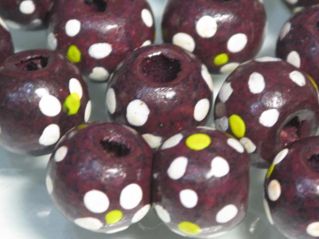 TOKO-BEADS BW006P-63 Wooden bead (50pcs) 10~11mm BW006P-63 フラワーウッドビーズ（50個） 10~11mm Asian bead & African bead  Handmade,Lampeork,bead,asia,india,ethnic,parts,accessory,beads とんぼ玉,ビーズ,トンボ玉,アジア,インド,エスニック,手作り,パーツ,アクセサリー