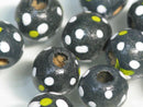 TOKO-BEADS BW006-64P Wooden bead (50pcs) 10~11mm BW006-64P フラワーウッドビーズ（50個） 10~11mm Asian bead & African bead  Handmade,Lampeork,bead,asia,india,ethnic,parts,accessory,beads とんぼ玉,ビーズ,トンボ玉,アジア,インド,エスニック,手作り,パーツ,アクセサリー