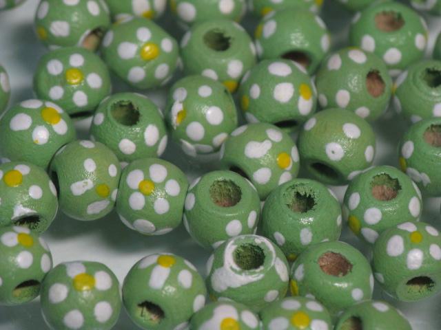 TOKO-BEADS BW006P-70 Wooden bead (50pcs) 7mm BW006P-70 フラワーウッドビーズ（50個） 7mm Asian bead & African bead  Handmade,Lampeork,bead,asia,india,ethnic,parts,accessory,beads とんぼ玉,ビーズ,トンボ玉,アジア,インド,エスニック,手作り,パーツ,アクセサリー