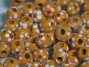 TOKO-BEADS BW006-71P Wooden bead (50pcs) 7mm BW006-71P フラワーウッドビーズ（50個） 7mm Asian bead & African bead  Handmade,Lampeork,bead,asia,india,ethnic,parts,accessory,beads とんぼ玉,ビーズ,トンボ玉,アジア,インド,エスニック,手作り,パーツ,アクセサリー
