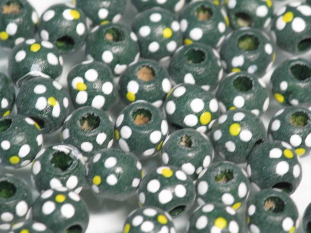 TOKO-BEADS BW006P-74 Wooden bead (50pcs) 7mm BW006P-74 フラワーウッドビーズ（50個） 7mm Asian bead & African bead  Handmade,Lampeork,bead,asia,india,ethnic,parts,accessory,beads とんぼ玉,ビーズ,トンボ玉,アジア,インド,エスニック,手作り,パーツ,アクセサリー