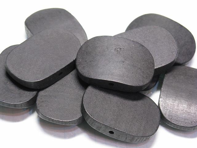 TOKO-BEADS BW009P-11 Wooden bead (10pcs) 40mm BW009P-11 フラットウッドビーズ（10個パック） 40mm Asian bead & African bead  Handmade,Lampeork,bead,asia,india,ethnic,parts,accessory,beads とんぼ玉,ビーズ,トンボ玉,アジア,インド,エスニック,手作り,パーツ,アクセサリー