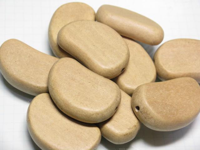 TOKO-BEADS BW009P-20 Wooden bead (10pcs) 25mm BW009P-20 フラットウッドビーズ（10個パック） 25mm Asian bead & African bead  Handmade,Lampeork,bead,asia,india,ethnic,parts,accessory,beads とんぼ玉,ビーズ,トンボ玉,アジア,インド,エスニック,手作り,パーツ,アクセサリー