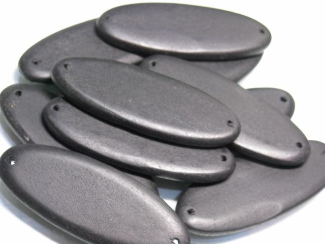 TOKO-BEADS BW009P-55 Wooden bead (10pcs) 27mm BW009P-55 フラットウッドチャーム（10個パック） 27mm Asian bead & African bead  Handmade,Lampeork,bead,asia,india,ethnic,parts,accessory,beads とんぼ玉,ビーズ,トンボ玉,アジア,インド,エスニック,手作り,パーツ,アクセサリー