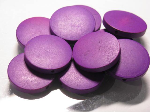 TOKO-BEADS BW009P-58 Wooden bead (10pcs) 25mm BW009P-58 フラットウッドビーズ（10個パック） 25mm Asian bead & African bead  Handmade,Lampeork,bead,asia,india,ethnic,parts,accessory,beads とんぼ玉,ビーズ,トンボ玉,アジア,インド,エスニック,手作り,パーツ,アクセサリー