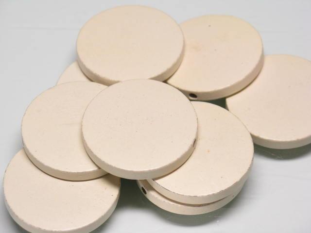 TOKO-BEADS BW009P-69 Wooden bead (10pcs) 30mm BW009P-69 フラットウッドビーズ（10個パック） 30mm Asian bead & African bead  Handmade,Lampeork,bead,asia,india,ethnic,parts,accessory,beads とんぼ玉,ビーズ,トンボ玉,アジア,インド,エスニック,手作り,パーツ,アクセサリー