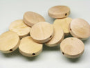 TOKO-BEADS BW009-80P Wooden bead (non waxed/10pcs) 15mm BW009-80P フラットウッドビーズ（無垢/10個パック） 15mm Asian bead & African bead  Handmade,Lampeork,bead,asia,india,ethnic,parts,accessory,beads とんぼ玉,ビーズ,トンボ玉,アジア,インド,エスニック,手作り,パーツ,アクセサリー