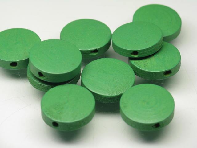 TOKO-BEADS BW009P-85 Wooden bead (10pcs) 15mm BW009P-85 フラットウッドビーズ（10個パック） 15mm Asian bead & African bead  Handmade,Lampeork,bead,asia,india,ethnic,parts,accessory,beads とんぼ玉,ビーズ,トンボ玉,アジア,インド,エスニック,手作り,パーツ,アクセサリー