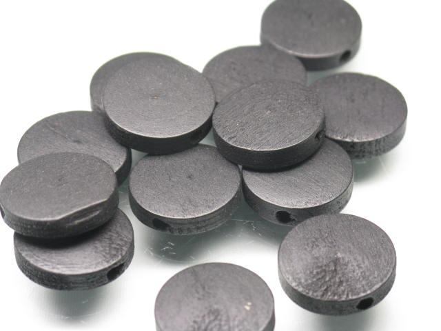 TOKO-BEADS BW009-92P Wooden bead (10pcs) 15mm BW009-92P フラットウッドビーズ（10個パック） 15mm Asian bead & African bead  Handmade,Lampeork,bead,asia,india,ethnic,parts,accessory,beads とんぼ玉,ビーズ,トンボ玉,アジア,インド,エスニック,手作り,パーツ,アクセサリー