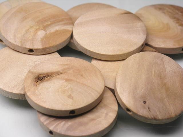 TOKO-BEADS BW009-93P Wooden bead (10pcs) 30mm BW009-93P フラットウッドビーズ（10個パック） 30mm Asian bead & African bead  Handmade,Lampeork,bead,asia,india,ethnic,parts,accessory,beads とんぼ玉,ビーズ,トンボ玉,アジア,インド,エスニック,手作り,パーツ,アクセサリー