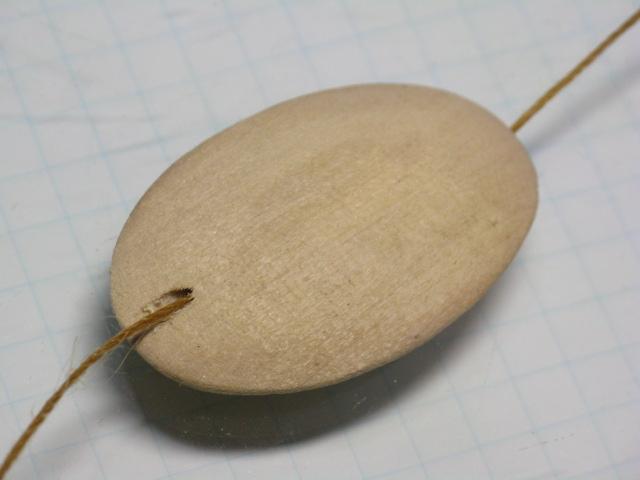 TOKO-BEADS BW009-39S Wooden bead(non waxed) 24mm BW009-39S フラットウッドビーズ（無垢） 24mm Asian bead & African bead  Handmade,Lampeork,bead,asia,india,ethnic,parts,accessory,beads とんぼ玉,ビーズ,トンボ玉,アジア,インド,エスニック,手作り,パーツ,アクセサリー