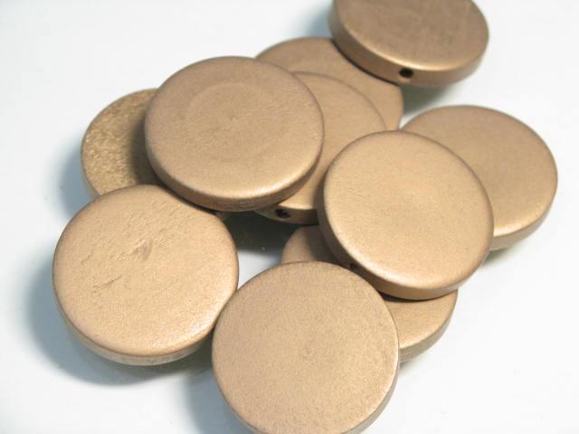 TOKO-BEADS BW010P-10 Wooden bead (10pcs) 25mm BW010P-10 フラットウッドビーズ（10個パック） 25mm Asian bead & African bead  Handmade,Lampeork,bead,asia,india,ethnic,parts,accessory,beads とんぼ玉,ビーズ,トンボ玉,アジア,インド,エスニック,手作り,パーツ,アクセサリー