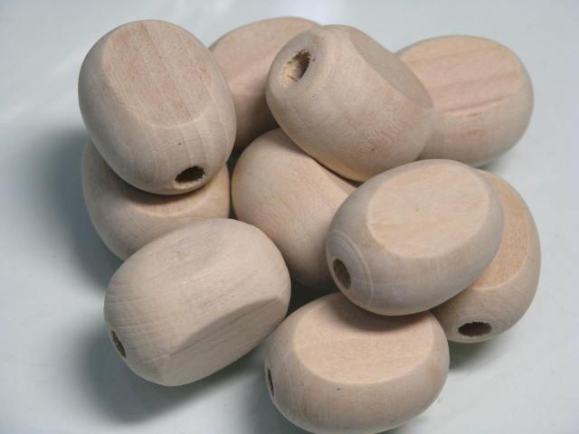 TOKO-BEADS BW010P-29 Wooden bead (non waxed/10pcs) 21mm BW010P-29 フラットウッドビーズ（無垢/10個パック） 21mm Asian bead & African bead  Handmade,Lampeork,bead,asia,india,ethnic,parts,accessory,beads とんぼ玉,ビーズ,トンボ玉,アジア,インド,エスニック,手作り,パーツ,アクセサリー