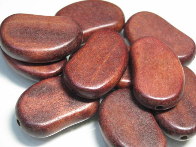 TOKO-BEADS BW010P-47 Wooden bead (10pcs) 26mm BW010P-47 フラットウッドビーズ（10個パック） 26mm Asian bead & African bead  Handmade,Lampeork,bead,asia,india,ethnic,parts,accessory,beads とんぼ玉,ビーズ,トンボ玉,アジア,インド,エスニック,手作り,パーツ,アクセサリー