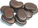 TOKO-BEADS BW010-48P Wooden bead (10pcs) 26mm BW010-48P フラットウッドビーズ（10個パック） 26mm Asian bead & African bead  Handmade,Lampeork,bead,asia,india,ethnic,parts,accessory,beads とんぼ玉,ビーズ,トンボ玉,アジア,インド,エスニック,手作り,パーツ,アクセサリー