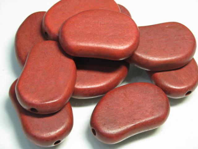 TOKO-BEADS BW010P-49 Wooden bead (10pcs) 26mm BW010P-49 フラットウッドビーズ（10個パック） 26mm Asian bead & African bead  Handmade,Lampeork,bead,asia,india,ethnic,parts,accessory,beads とんぼ玉,ビーズ,トンボ玉,アジア,インド,エスニック,手作り,パーツ,アクセサリー