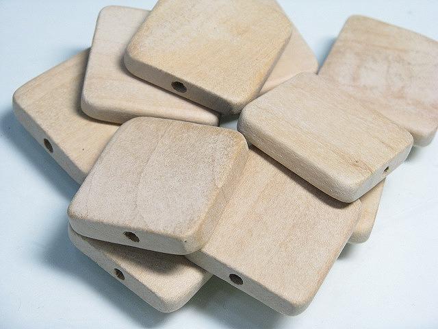 TOKO-BEADS BW010P-69 Wooden bead (non waxed/10pcs) 28mm BW010P-69 フラットウッドビーズ（無垢/10個パック） 28mm Asian bead & African bead  Handmade,Lampeork,bead,asia,india,ethnic,parts,accessory,beads とんぼ玉,ビーズ,トンボ玉,アジア,インド,エスニック,手作り,パーツ,アクセサリー