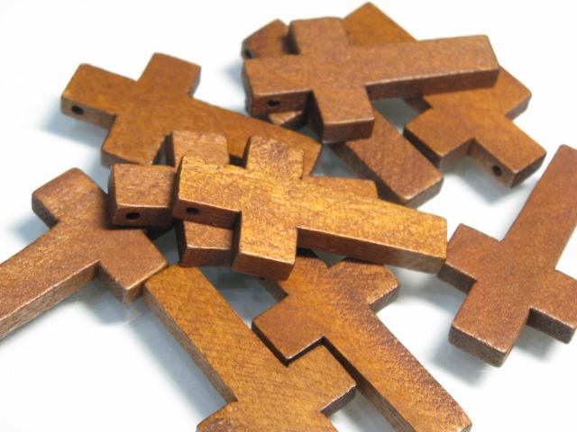 TOKO-BEADS BW010P-83 Wooden bead (10pcs) 42mm BW010P-83 ウッドチャーム（10個パック） 42mm Asian bead & African bead  Handmade,Lampeork,bead,asia,india,ethnic,parts,accessory,beads とんぼ玉,ビーズ,トンボ玉,アジア,インド,エスニック,手作り,パーツ,アクセサリー