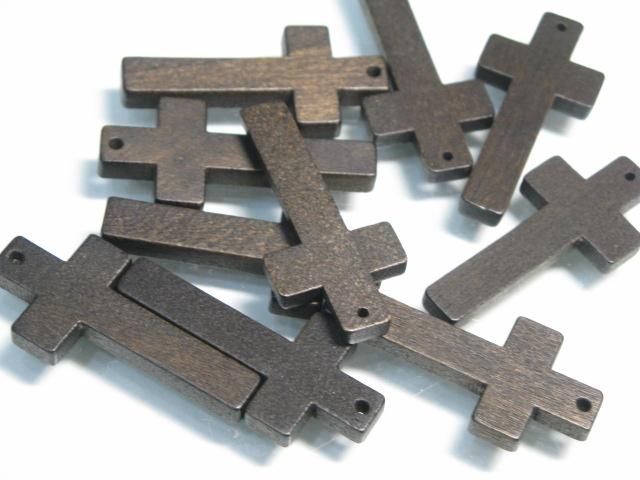 TOKO-BEADS BW010P-84 Wooden bead (10pcs) 19mm BW010P-84 フラットウッドチャーム（10個パック） 19mm Asian bead & African bead  Handmade,Lampeork,bead,asia,india,ethnic,parts,accessory,beads とんぼ玉,ビーズ,トンボ玉,アジア,インド,エスニック,手作り,パーツ,アクセサリー