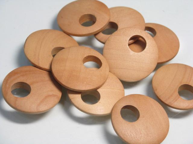 TOKO-BEADS BW010P-87 Wooden bead (10pcs) 25mm BW010P-87 フラットウッドチャーム（10個パック） 25mm Asian bead & African bead  Handmade,Lampeork,bead,asia,india,ethnic,parts,accessory,beads とんぼ玉,ビーズ,トンボ玉,アジア,インド,エスニック,手作り,パーツ,アクセサリー