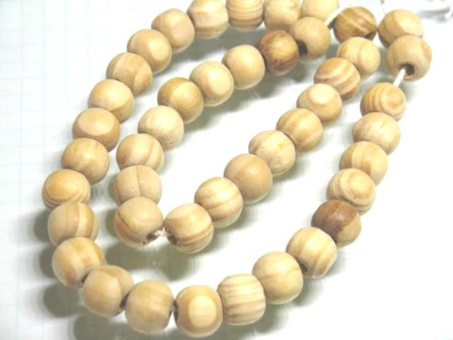 | TOKO-BEADS |BW011P-06 ウッドビーズ（50個パック） 8mmとんぼ玉,ビーズ,トンボ玉,アジア,インド,エスニック,手作り,パーツ,アクセサリー