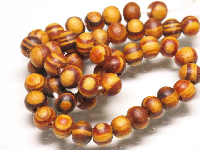 TOKO-BEADS BW011P-08 Wooden bead (50pcs) 8mm BW011P-08 ウッドビーズ（50個パック） 8mm Asian bead & African bead  Handmade,Lampeork,bead,asia,india,ethnic,parts,accessory,beads とんぼ玉,ビーズ,トンボ玉,アジア,インド,エスニック,手作り,パーツ,アクセサリー