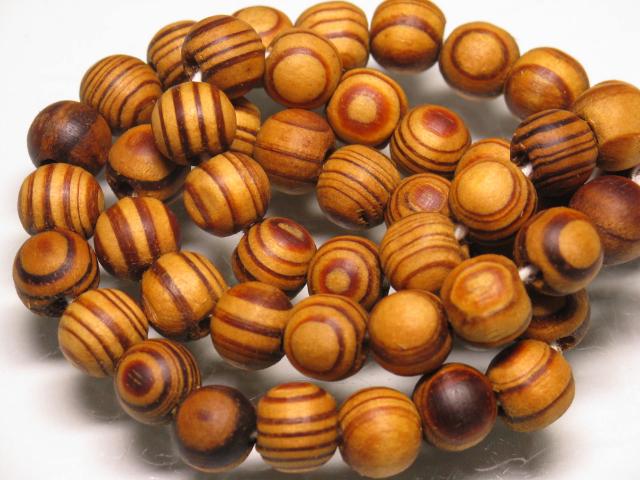 | TOKO-BEADS |BW011P-09 ウッドビーズ（50個パック） 9.5mmとんぼ玉,ビーズ,トンボ玉,アジア,インド,エスニック,手作り,パーツ,アクセサリー