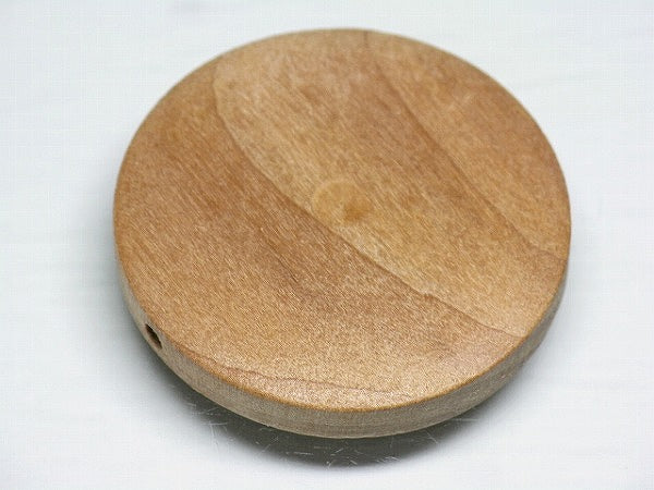 TOKO-BEADS BW909P-36 Wooden bead (Waxed/10pcs) 40mm BW909P-36 フラットウッドビーズ（ワックス処理/10個パック） 40mm Asian bead & African bead  Handmade,Lampeork,bead,asia,india,ethnic,parts,accessory,beads とんぼ玉,ビーズ,トンボ玉,アジア,インド,エスニック,手作り,パーツ,アクセサリー