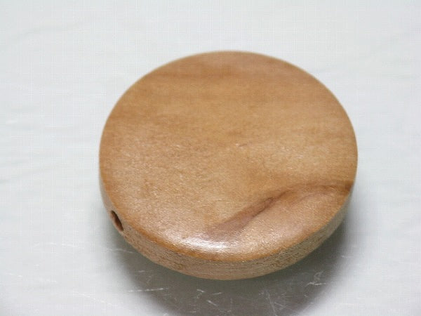 TOKO-BEADS BW909P-64 Wooden bead (Waxed/10pcs) 25mm BW909P-64 フラットウッドビーズ（ワックス処理/10個パック） 25mm Asian bead & African bead  Handmade,Lampeork,bead,asia,india,ethnic,parts,accessory,beads とんぼ玉,ビーズ,トンボ玉,アジア,インド,エスニック,手作り,パーツ,アクセサリー