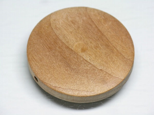 TOKO-BEADS BW909S-36 Wooden bead(Waxed) 40mm BW909S-36 フラットウッドビーズ（ワックス処理） 40mm Asian bead & African bead  Handmade,Lampeork,bead,asia,india,ethnic,parts,accessory,beads とんぼ玉,ビーズ,トンボ玉,アジア,インド,エスニック,手作り,パーツ,アクセサリー