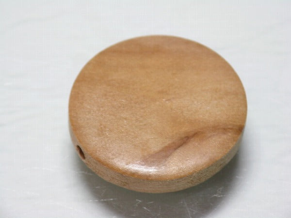 TOKO-BEADS BW909S-64 Wooden bead(Waxed) 25mm BW909S-64 フラットウッドビーズ（ワックス処理） 25mm Asian bead & African bead  Handmade,Lampeork,bead,asia,india,ethnic,parts,accessory,beads とんぼ玉,ビーズ,トンボ玉,アジア,インド,エスニック,手作り,パーツ,アクセサリー