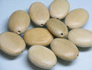 TOKO-BEADS BW910-35P Wooden bead (Waxed/10pcs) 18mm BW910-35P フラットウッドビーズ（ワックス処理/10個パック） 18mm Asian bead & African bead  Handmade,Lampeork,bead,asia,india,ethnic,parts,accessory,beads とんぼ玉,ビーズ,トンボ玉,アジア,インド,エスニック,手作り,パーツ,アクセサリー