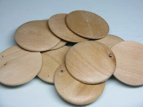TOKO-BEADS BW910P-82 Wooden bead (Waxed/10pcs) 40mm BW910P-82 フラットウッドチャーム（ワックス処理/10個パック） 40mm Asian bead & African bead  Handmade,Lampeork,bead,asia,india,ethnic,parts,accessory,beads とんぼ玉,ビーズ,トンボ玉,アジア,インド,エスニック,手作り,パーツ,アクセサリー