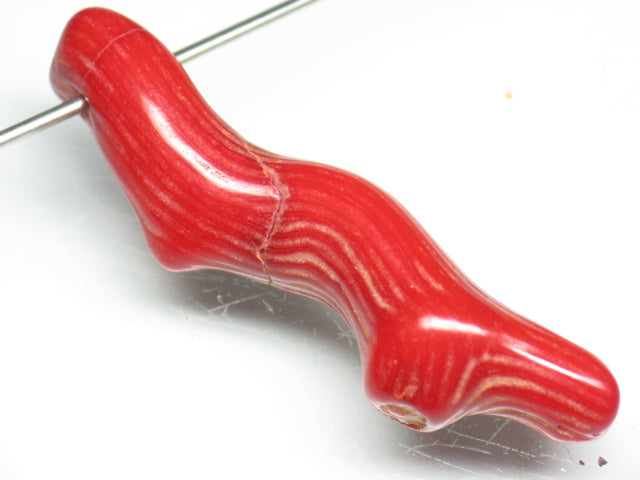 TOKO-BEADS BZ016-37 Corallite bead 42mm BZ016-37 山さんご 42mm Asian bead & African bead  Handmade,Lampeork,bead,asia,india,ethnic,parts,accessory,beads とんぼ玉,ビーズ,トンボ玉,アジア,インド,エスニック,手作り,パーツ,アクセサリー