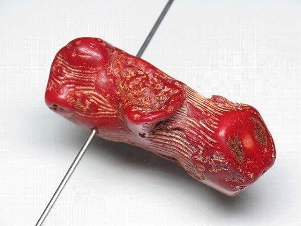 TOKO-BEADS BZ017-13 Corallite bead 43mm BZ017-13 山さんご 43mm Asian bead & African bead  Handmade,Lampeork,bead,asia,india,ethnic,parts,accessory,beads とんぼ玉,ビーズ,トンボ玉,アジア,インド,エスニック,手作り,パーツ,アクセサリー