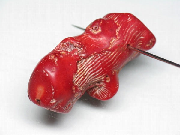TOKO-BEADS BZ017-13 Corallite bead 43mm BZ017-13 山さんご 43mm Asian bead & African bead  Handmade,Lampeork,bead,asia,india,ethnic,parts,accessory,beads とんぼ玉,ビーズ,トンボ玉,アジア,インド,エスニック,手作り,パーツ,アクセサリー