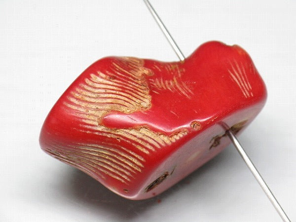 TOKO-BEADS BZ018-09 Corallite bead 33mm BZ018-09 山さんご 33mm Asian bead & African bead  Handmade,Lampeork,bead,asia,india,ethnic,parts,accessory,beads とんぼ玉,ビーズ,トンボ玉,アジア,インド,エスニック,手作り,パーツ,アクセサリー