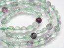 TOKO-BEADS BZ021-33 Fluorite bead 6mm BZ021-33 フローライト（連） 6mm Asian bead & African bead  Handmade,Lampeork,bead,asia,india,ethnic,parts,accessory,beads とんぼ玉,ビーズ,トンボ玉,アジア,インド,エスニック,手作り,パーツ,アクセサリー