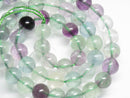 TOKO-BEADS BZ021-34 Fluorite bead 8mm BZ021-34 フローライト（連） 8mm Asian bead & African bead  Handmade,Lampeork,bead,asia,india,ethnic,parts,accessory,beads とんぼ玉,ビーズ,トンボ玉,アジア,インド,エスニック,手作り,パーツ,アクセサリー