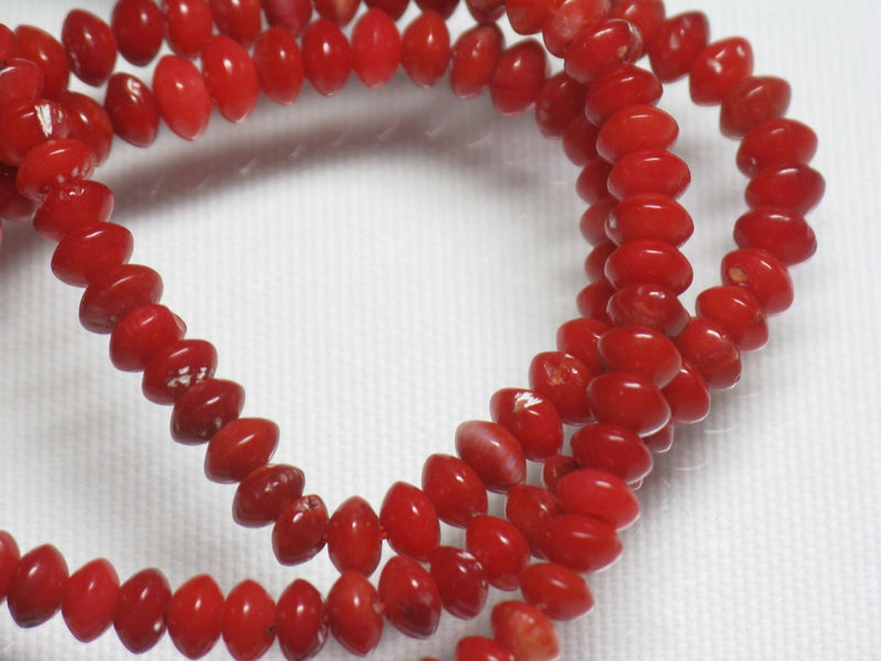 TOKO-BEADS BZ021N-47 Corallite bead 4mm BZ021N-47 山さんご（連） 4mm Asian bead & African bead  Handmade,Lampeork,bead,asia,india,ethnic,parts,accessory,beads とんぼ玉,ビーズ,トンボ玉,アジア,インド,エスニック,手作り,パーツ,アクセサリー