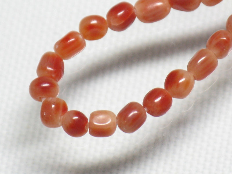 TOKO-BEADS BZ021N-48 Corallite bead 2mm BZ021N-48 山さんご（連） 2mm Asian bead & African bead  Handmade,Lampeork,bead,asia,india,ethnic,parts,accessory,beads とんぼ玉,ビーズ,トンボ玉,アジア,インド,エスニック,手作り,パーツ,アクセサリー
