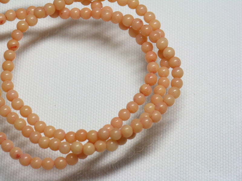 TOKO-BEADS BZ021N-51 Corallite bead 2.5mm BZ021N-51 山さんご（連） 2.5mm Asian bead & African bead  Handmade,Lampeork,bead,asia,india,ethnic,parts,accessory,beads とんぼ玉,ビーズ,トンボ玉,アジア,インド,エスニック,手作り,パーツ,アクセサリー