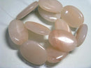 TOKO-BEADS BZ102-03N Peach Quartz bead (strand) 25mm BZ102-03N ピーチクォーツ（連） 25mm Asian bead & African bead  Handmade,Lampeork,bead,asia,india,ethnic,parts,accessory,beads とんぼ玉,ビーズ,トンボ玉,アジア,インド,エスニック,手作り,パーツ,アクセサリー