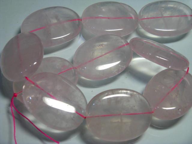 TOKO-BEADS BZ104-01N Peach Quartz bead (strand) 30mm BZ104-01N ローズクォーツ（連） 30mm Asian bead & African bead  Handmade,Lampeork,bead,asia,india,ethnic,parts,accessory,beads とんぼ玉,ビーズ,トンボ玉,アジア,インド,エスニック,手作り,パーツ,アクセサリー
