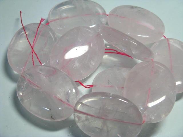 TOKO-BEADS BZ104-02N Peach Quartz bead (strand) 30mm BZ104-02N ローズクォーツ（連） 30mm Asian bead & African bead  Handmade,Lampeork,bead,asia,india,ethnic,parts,accessory,beads とんぼ玉,ビーズ,トンボ玉,アジア,インド,エスニック,手作り,パーツ,アクセサリー